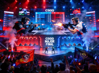 CSGO Major锦标赛决赛现场，顶尖枪法对决