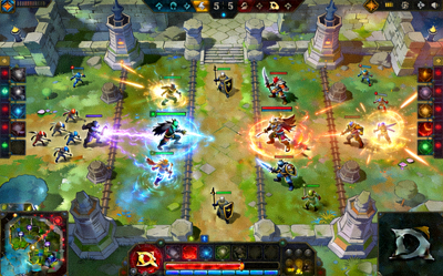 DOTA2游戏画面展示，经典策略竞技对战